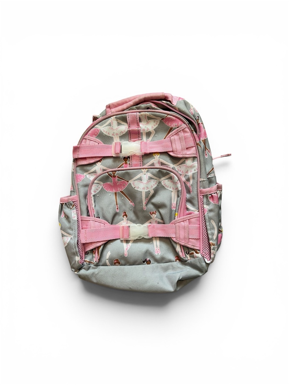 Pottery Barn Kids Pink and Gray Ballerina Backpack
